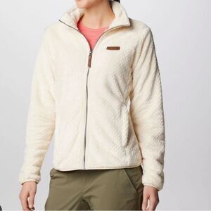 Columbia ivory white Women's Fire Side™ II Sherpa Full Zip Fleece jacket S